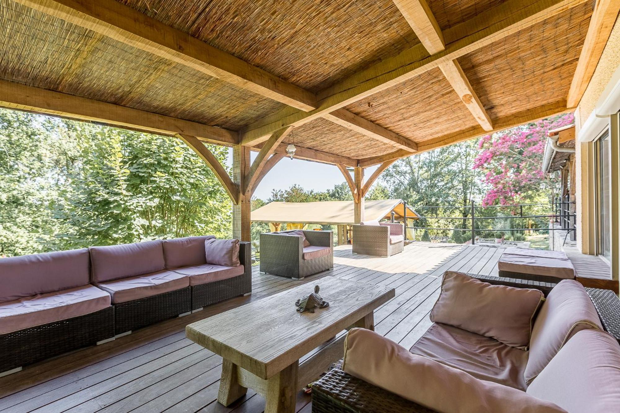 Vila Avec, Piscine, Tennis. Villa Rivaux Bagian luar foto